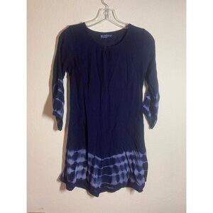 Salty Lemon Dress Casual Acid Wash Tie Dye Y2K Lightweight Blue Women Size Small